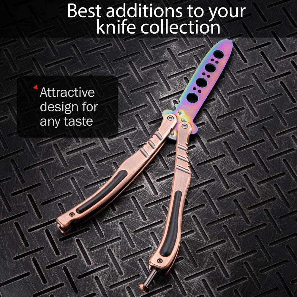 Butterfly Knife Trainer Balisong Trainer Practice Butterfly Knife