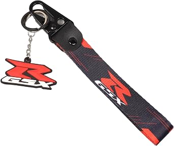 Motorcycle Accessories Key Chain Keyring CNC Alloy Reinforced Fabric Keychain Compatible with with SUZUKI GSX-R GSXR 600 750 1000