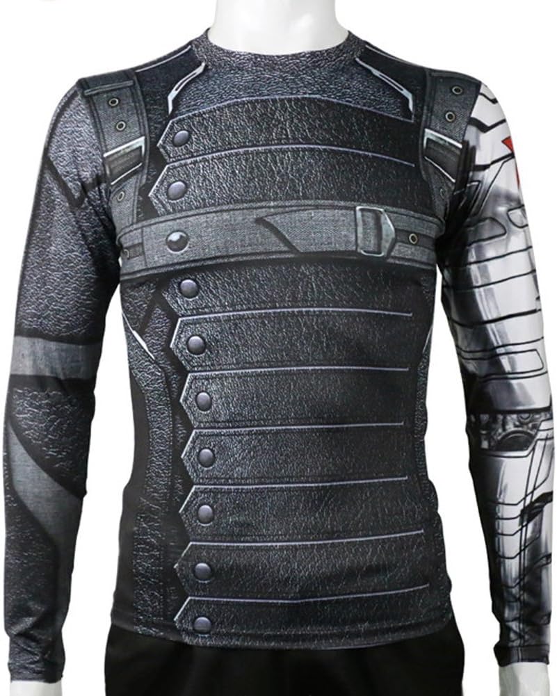 Winter Soldier Shirt Long Sleeves Sport Shirt Fittness Shirt