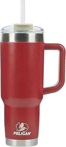 Miniatura 1 de Pelican Hydration Pelican Porter - Vaso aislado al vacío de 40 onzas, acero inoxidable reciclado de doble pared de viaje con doble tapa, taza de