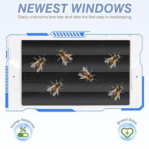 BeeTech Kit Iniciador Colmena 8 Marcos Pintado a Mano Incluye Herramientas y Traje miniatura 2