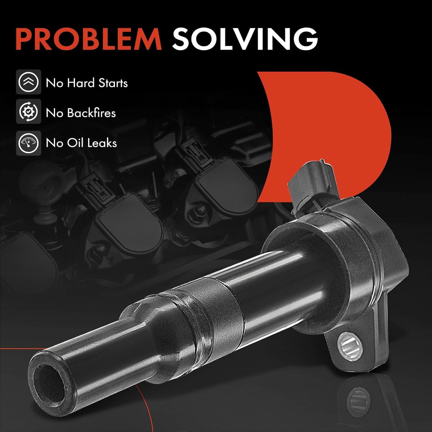 A-Premium Ignition Coil Pack Set of 4 Compatible with Hyundai Elantra 2011-2016 Tucson 2014-2020 Kia Forte 2014-2016 Soul 2012-2019 1.8L 2.0L