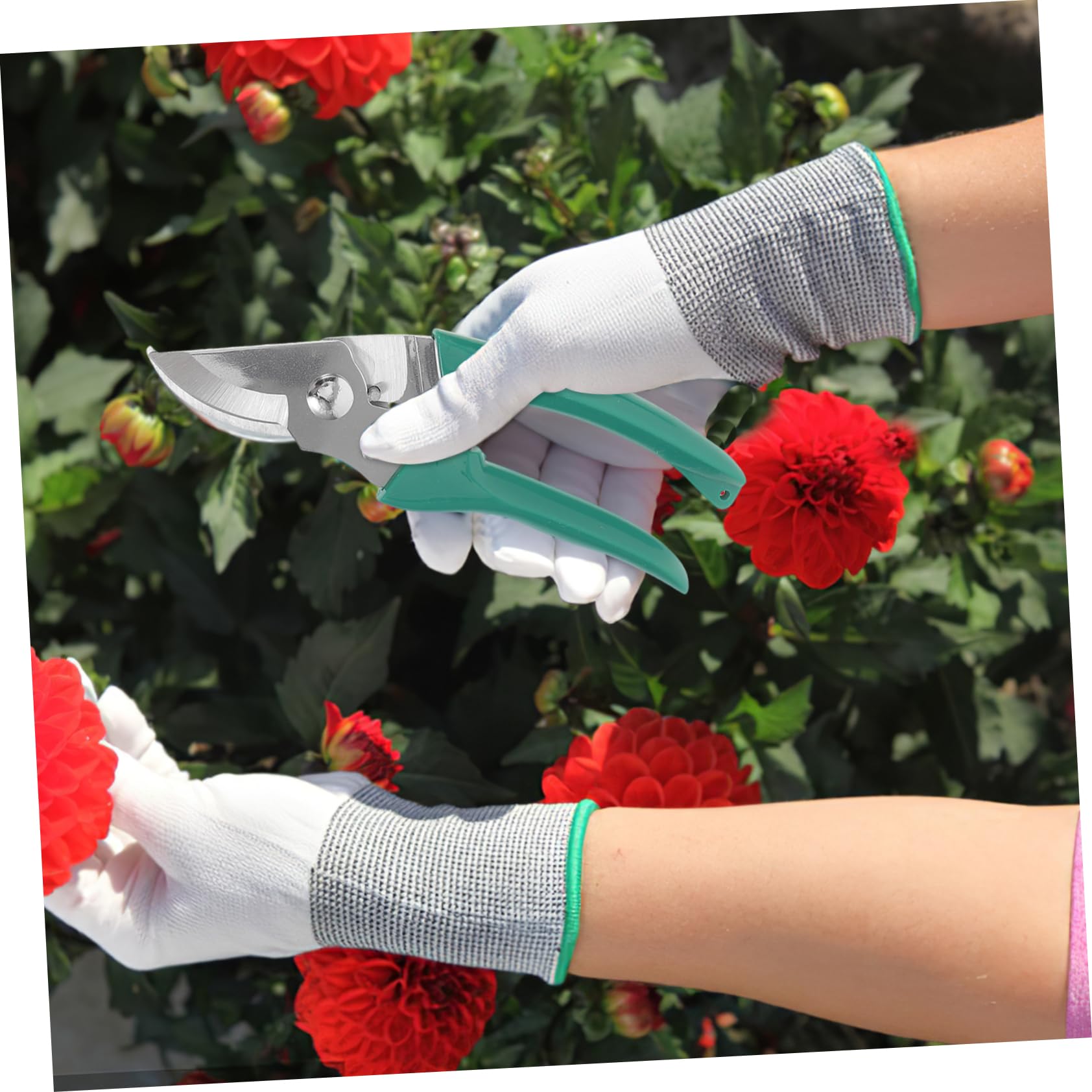 Yardwe Set de Herramientas de Jardinería Palas para Plantar con Funda Ligera y Portátil para Huerto y Cultivo Exterior