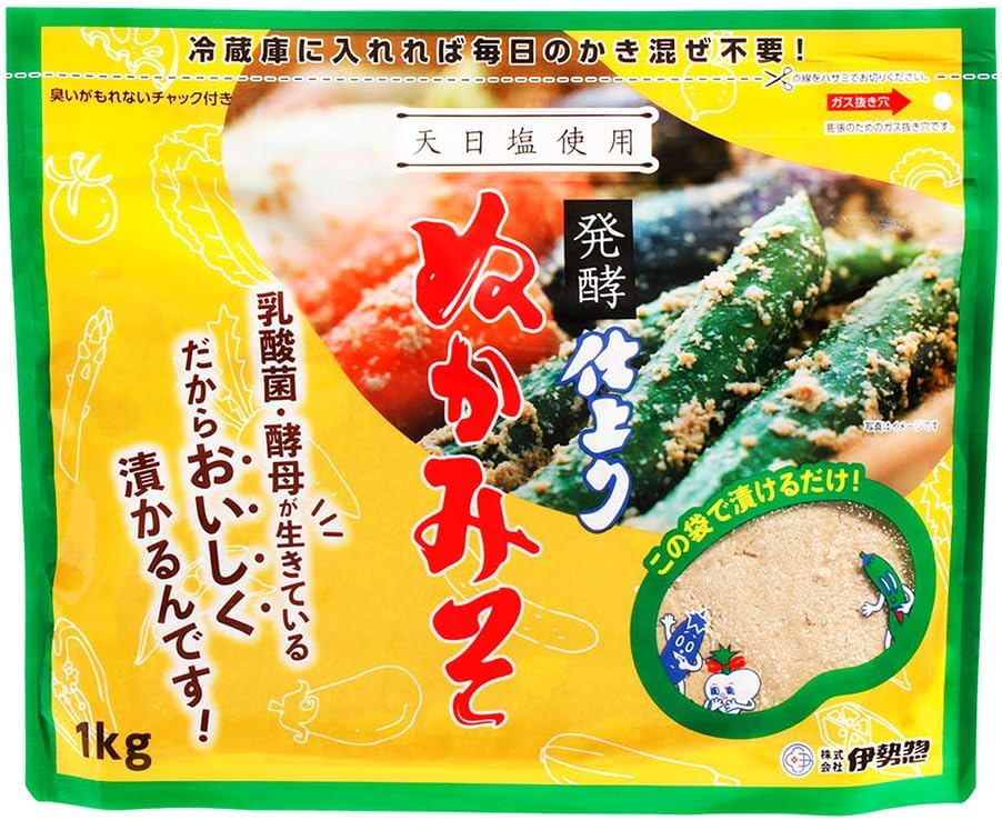 伊勢惣 仕上りぬかみそ 1kg×3個