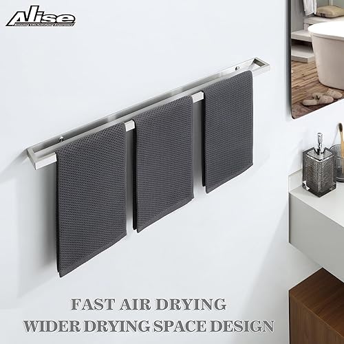 Vista 162 de Alise Toallero de baño, soporte de pared para toallas de baño, toallero para baño, toallero de acero inoxidable SUS304 de 8 pulgadas, negro mate