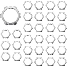 30PCS Electrical Conduit Lock Nuts Rigid Lock Nuts Galvanized Sealing Fittings Silver 1/2-Inch for HVAC Chemical Piping and Industrial Applications Metal Fasteners