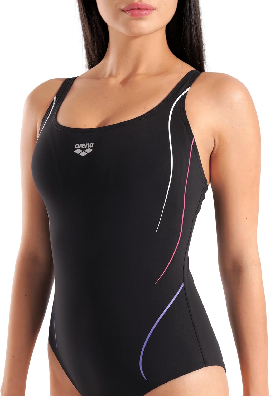 ARENA Women's Women's Ludovica Shapewear Soft Curve Back B Cup One Piece Shaping Swimsuit