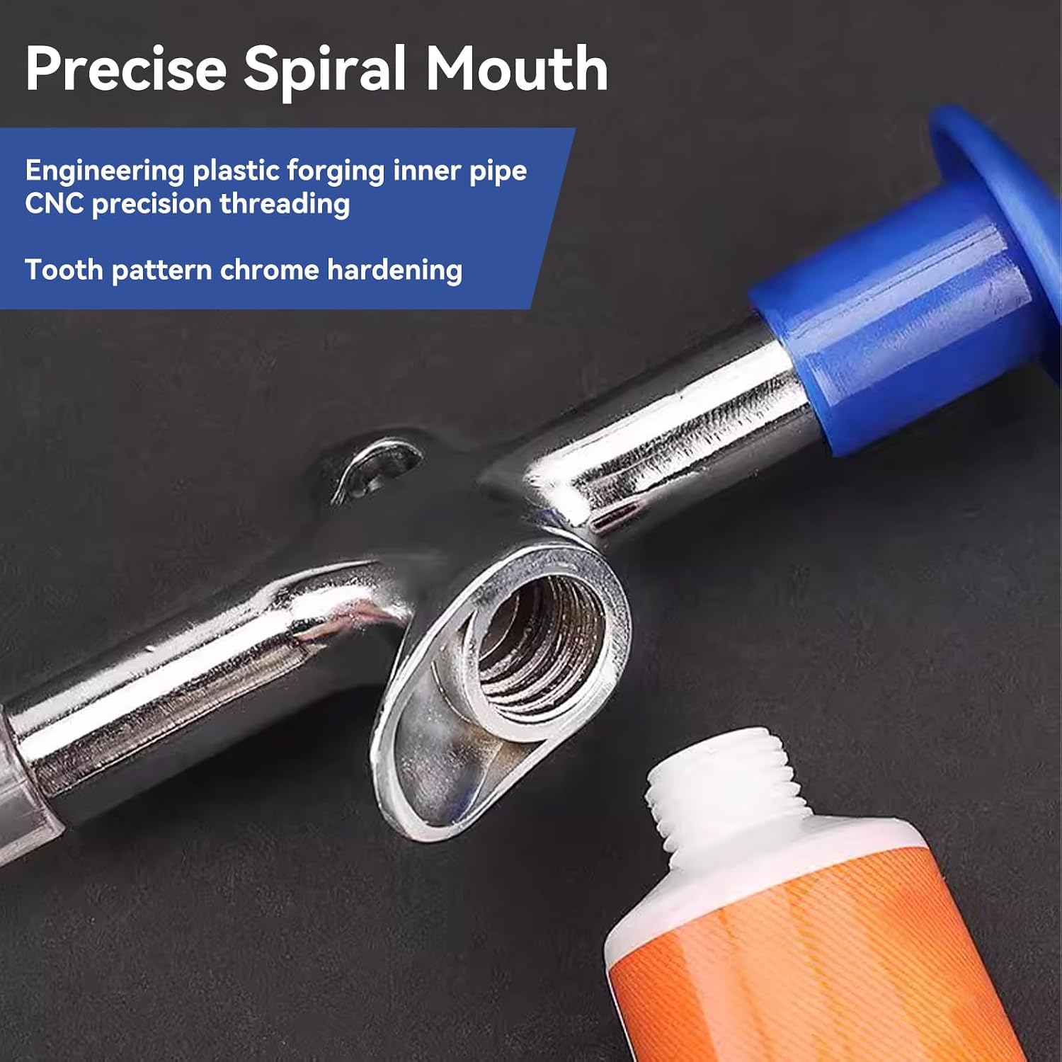 HERCHR Grease Gun Stainless Steel Grease Injector Needle 5-Way Hub Oiling Tool Lubricant Injector Grease Needle Grease Gun Fittings Bike Bicycle Grease Gun Accessories Grease Injection Tool