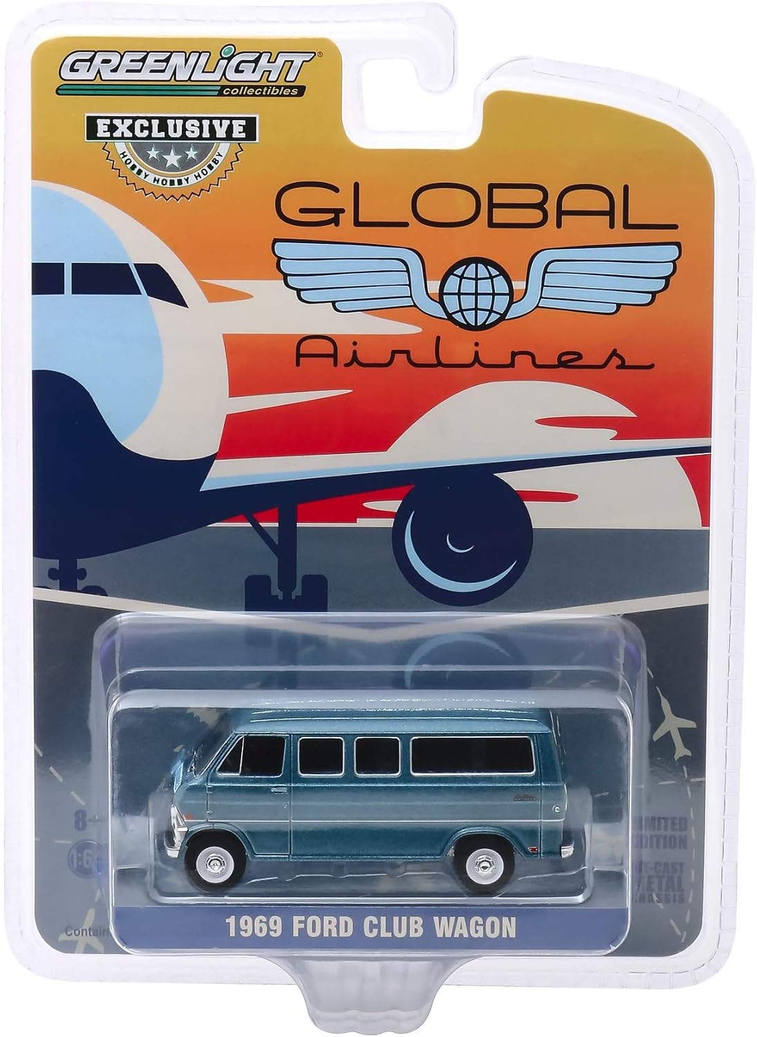 Amazon Co Jp Greenlight 30129 1969 フォード クラブ ワゴン グローバル航空機 ホビー エクスクルーシブ 1 64スケール おもちゃ