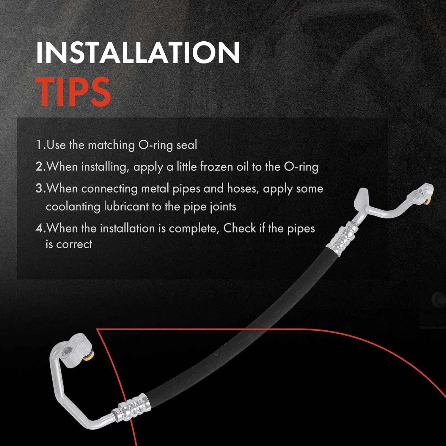 A-Premium A/C Discharge Line Hose Assembly Compatible with BMW 320i, 320i xDrive, 328i, 328i GT xDrive, 328i xDrive, 428i xDrive, 428i xDrive Gran Coupe, 428i, 428i Gran Coupe, Compressor to Condenser