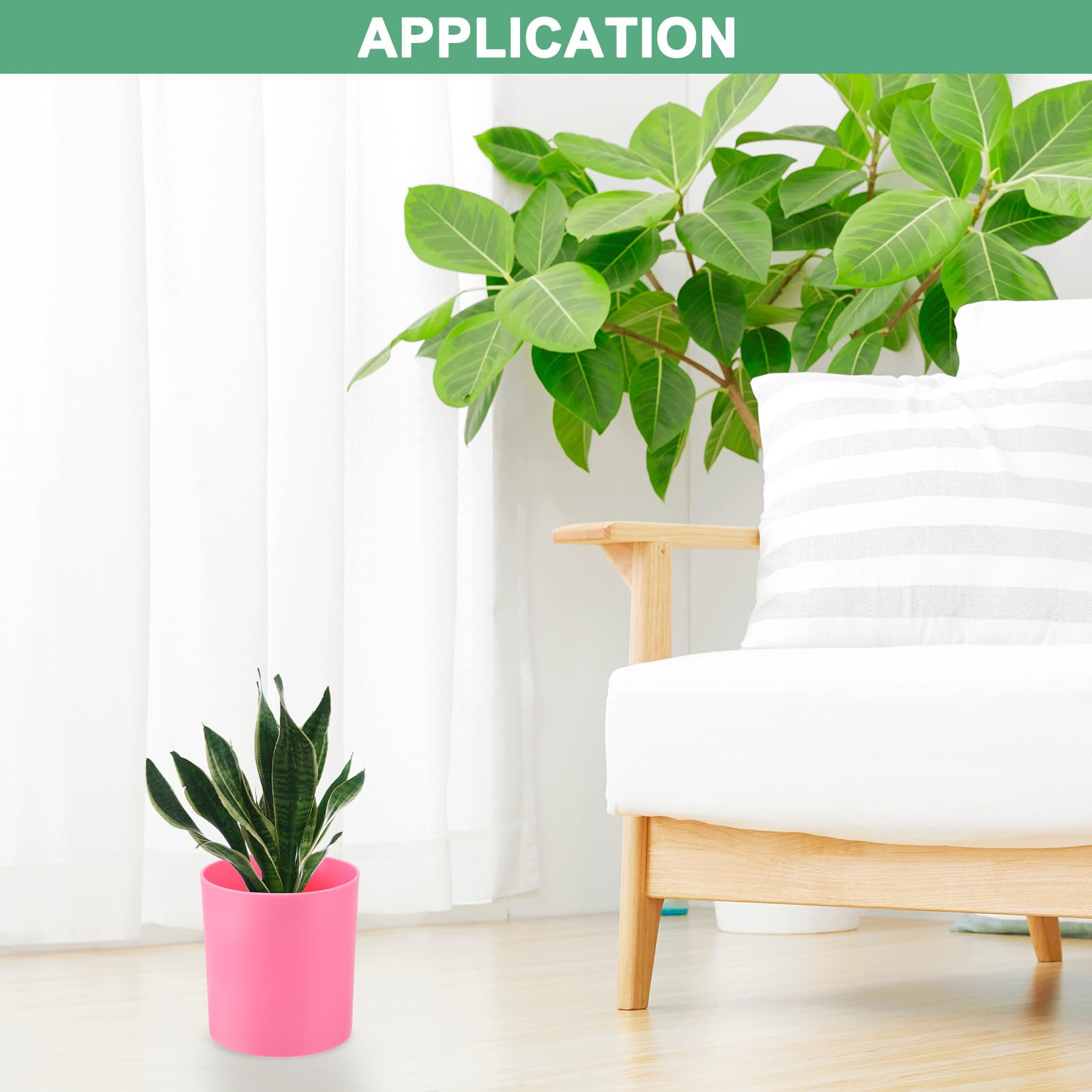 M METERXITY 2-Pack Plastic Plant Pots - Image 4