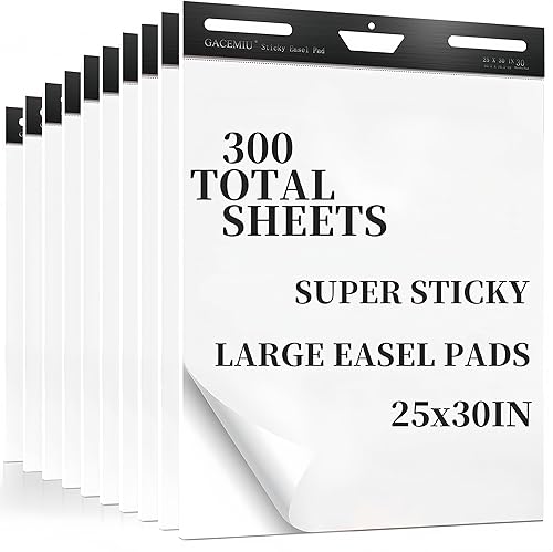 Almohadilla de caballete pegajoso, 30 hojasbloc, papel superadhesivo para cartulina, 10 blocs, 25 x 30 pulgadas