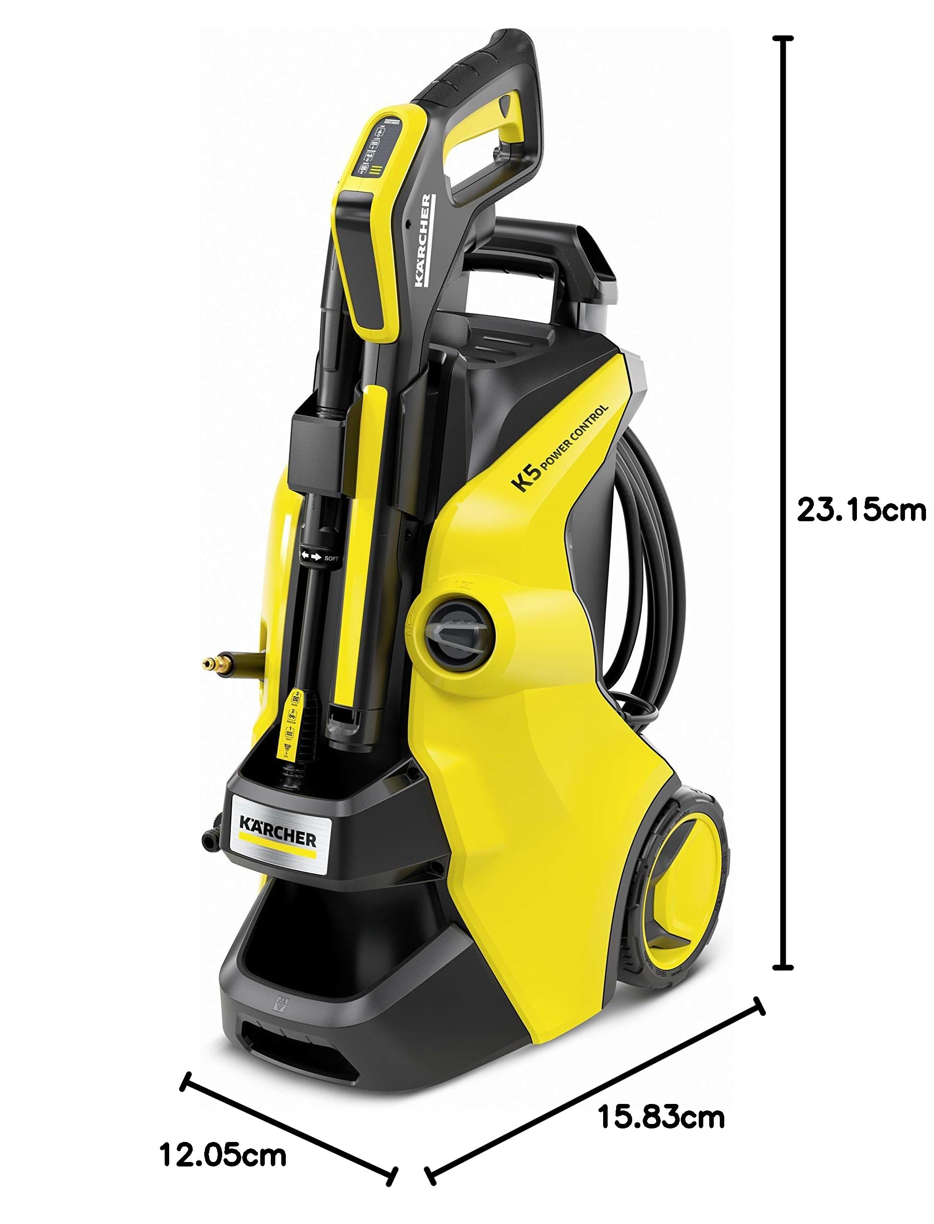 Kärcher K5 - Hidrolimpiadora con Control de presión: con aplicación: la solución para una Amplia Variedad de tareas de Limpieza.