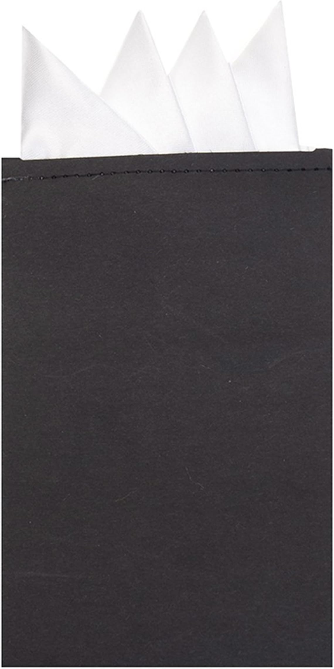 The Tie CompanyPlain Satin Solid Colour Classic Pre-Folded Point Fold Pocket Square