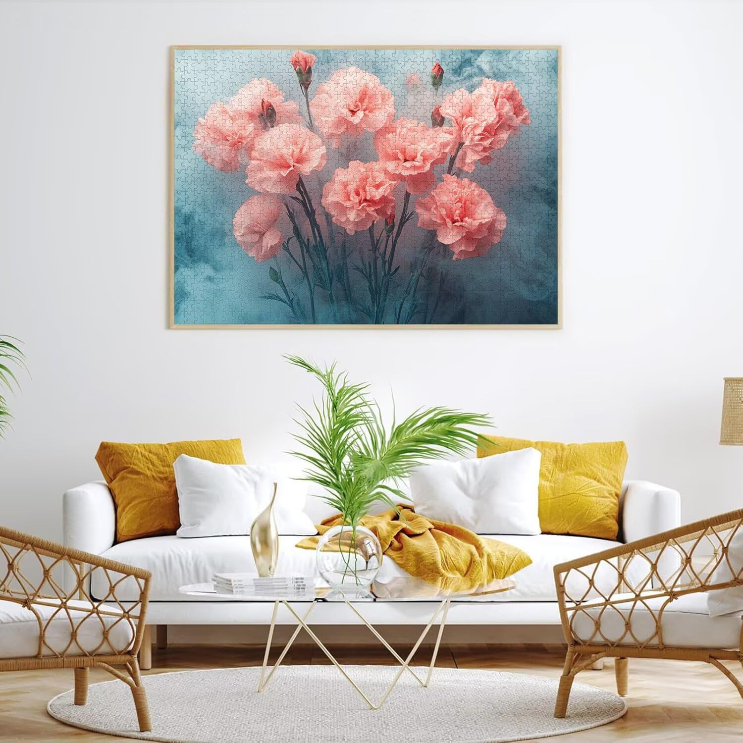 Puzzle 1500 elementów Dorośli Kwiat Klasyczne puzzle Dym, n-300