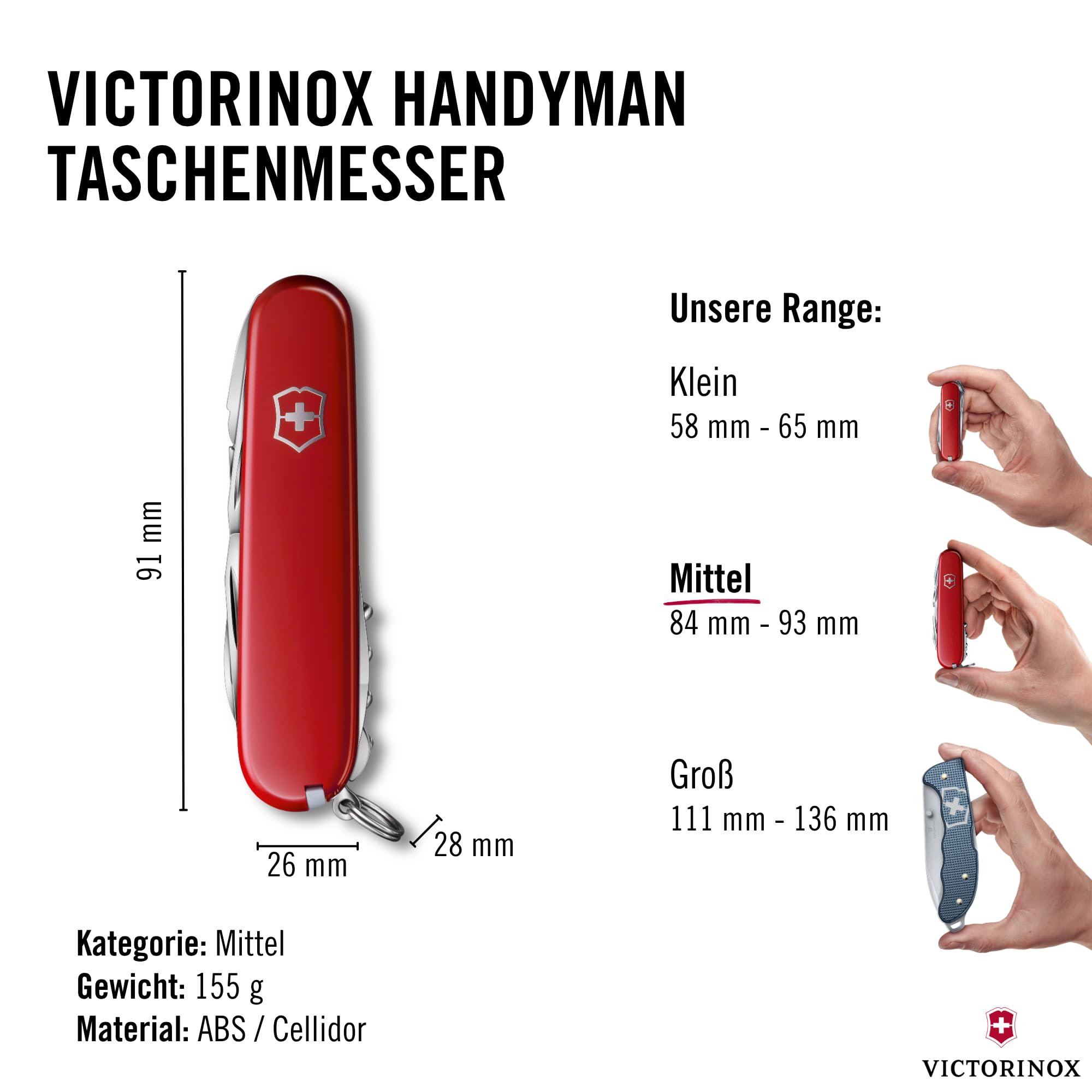 Victorinox Handyman Schweizer Taschenmesser, Multitool, 24 Funktionen, Rot - Image 3