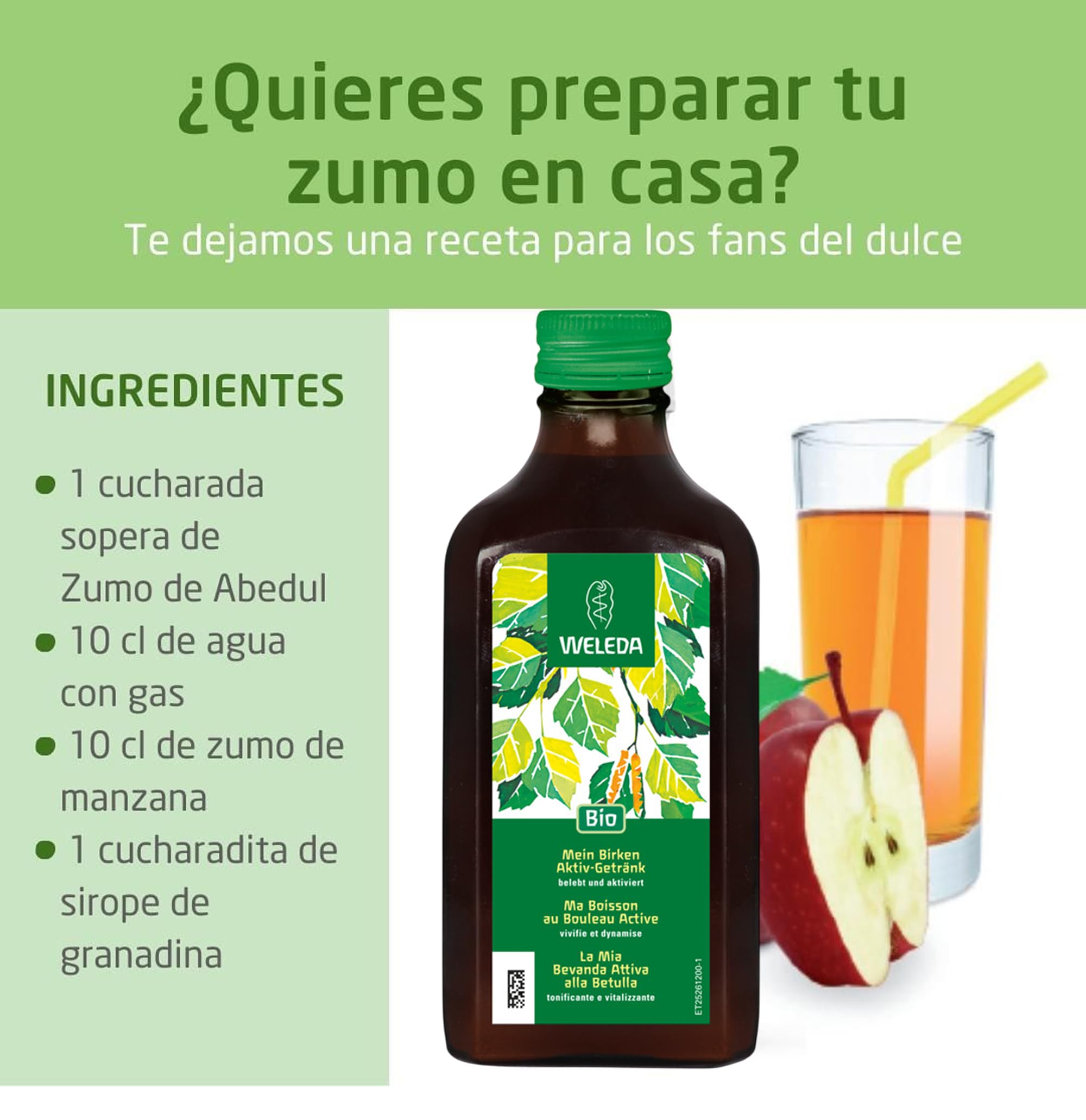 Weleda Zumo de Abedul Complemento Dietas Drenantes Purificantes 200 ml