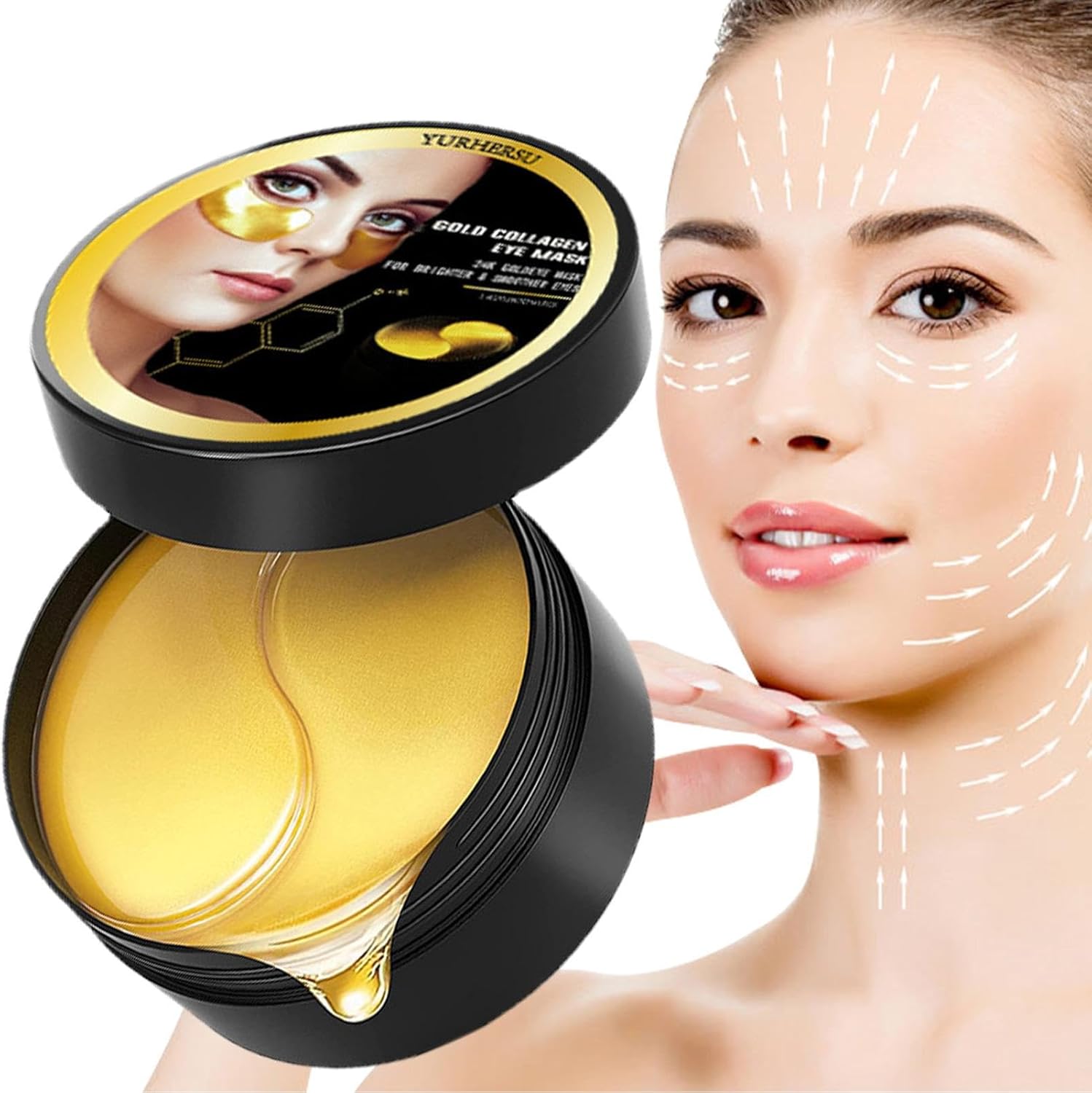 24k Gold Under Eye Patches,AntiAge Hydrating Under Eye Patches