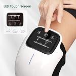 Snailax Massage du genou sans fil avec chaleur, Massage de soutien du genou pour le genou, 3 Modes de vibration & 3 Niveaux de chauffage, Cadeau d'anniversaire pour papa, Maman, Hommes, Femmes