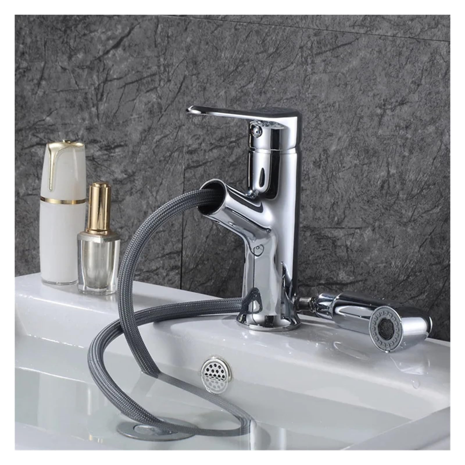 Robinet de lavabo eau chaude et froide pour meuble de salle de bain familial fonctionnel