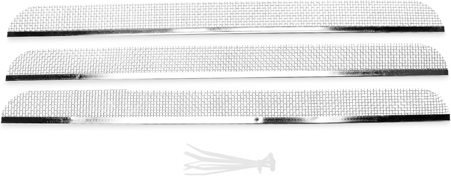 Camco Flying Insect Screen for Dometic Refrigerator Vents - Protects from Flying Insect Nests, 20” x 1-1/2” Stainless Steel Mesh, RS 600 - (3 Pack) (42149)