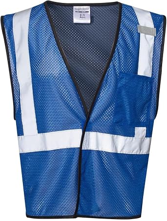 ML KISHIGO Enhanced Visibility Royal Blue Mesh Vest B121