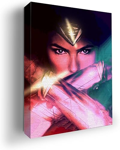 Miniatura 99 de Flassh by Mavis Print: decoración de pared de 18 x 24 pulgadas de DC Comics | Arte de pared impreso en HD y enmarcado de madera | Decoración de