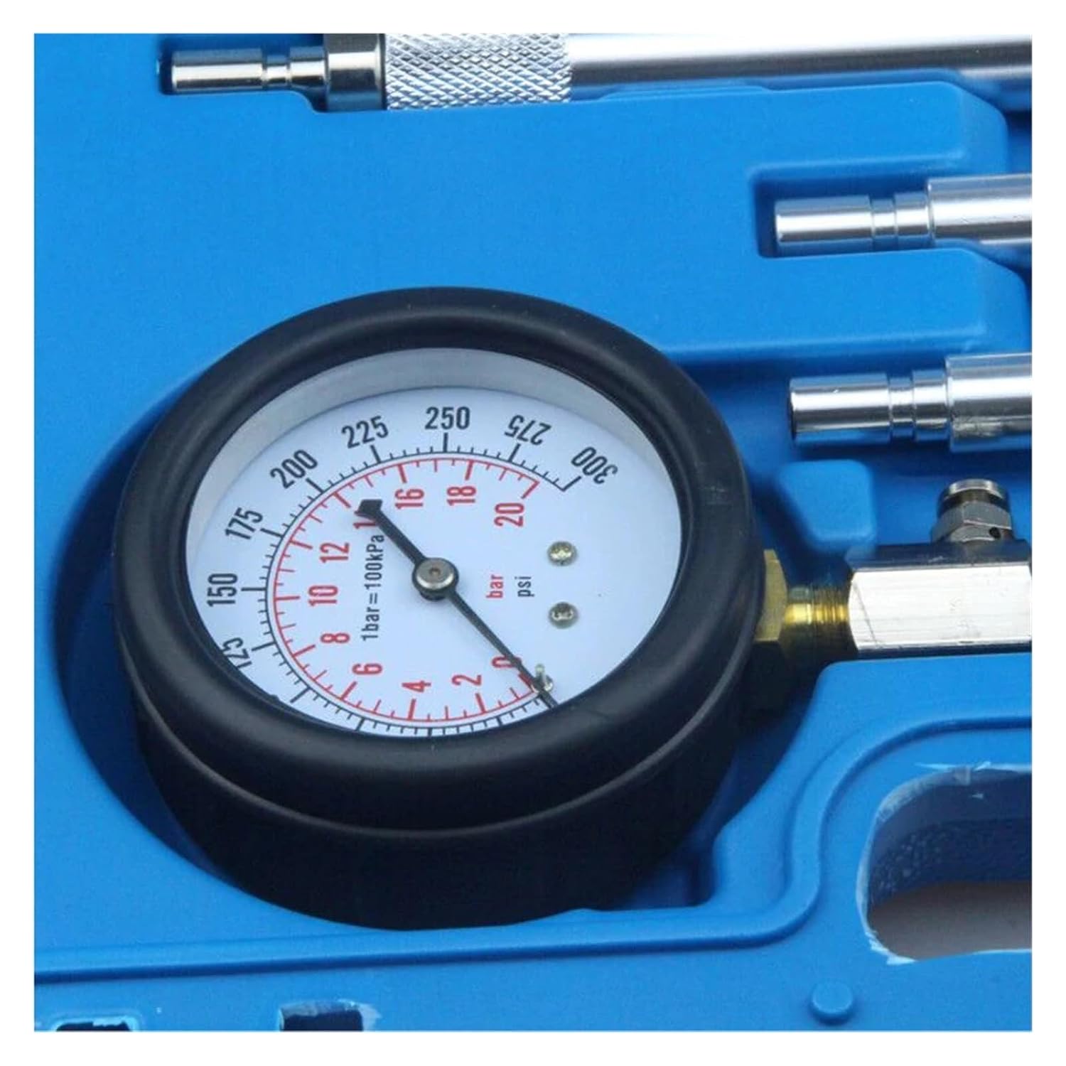 Rapid Connected Petrol Gas Engine Cylinder Compressor Gauge Meter Test Pressure Compression Tester Leakage Diagnostic