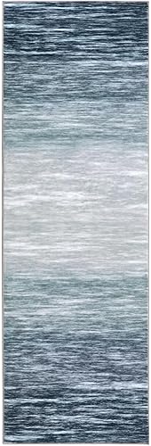 Miniatura 3 de GAOMON Alfombra de pasillo suave de 2 x 8 pulgadas, contemporánea, degradado, abstracto, para entrada, tapete de cocina moderno, vintage,