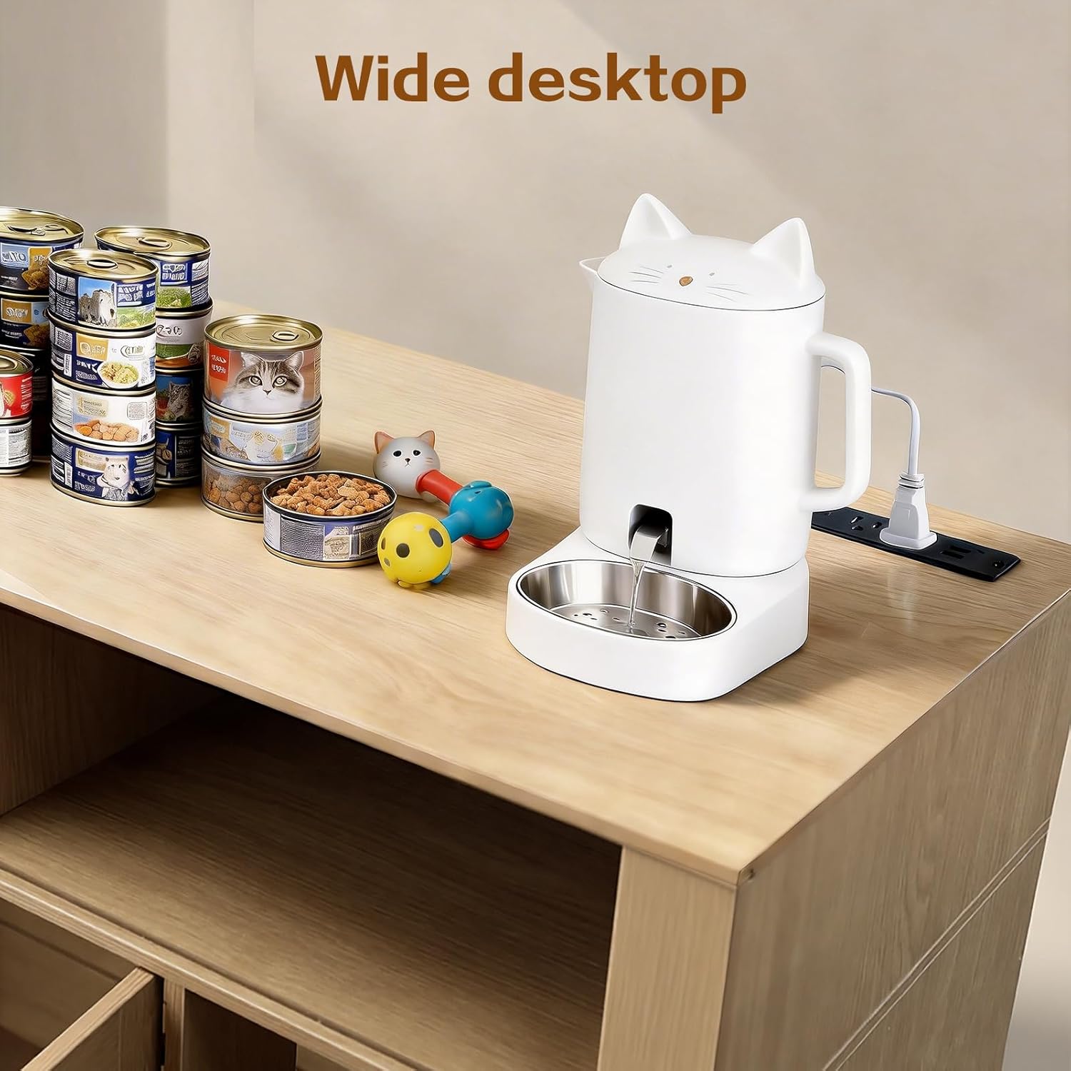 Cat Litter Box Enclosure - Large Hidden Litter Box Cabinet Furniture with Charging Station, Indoor Cats House, 39.4 x 19.7 x 33.1 Inches litterbox Enclosure Furniture with Storage