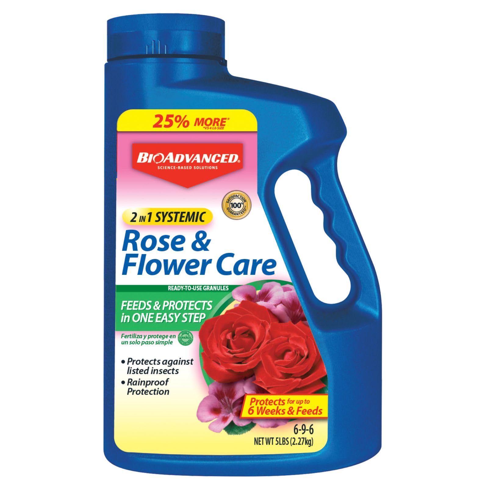 bioadvanced 2-in-1 systemic rose and flower care granules - 5 lb bottle