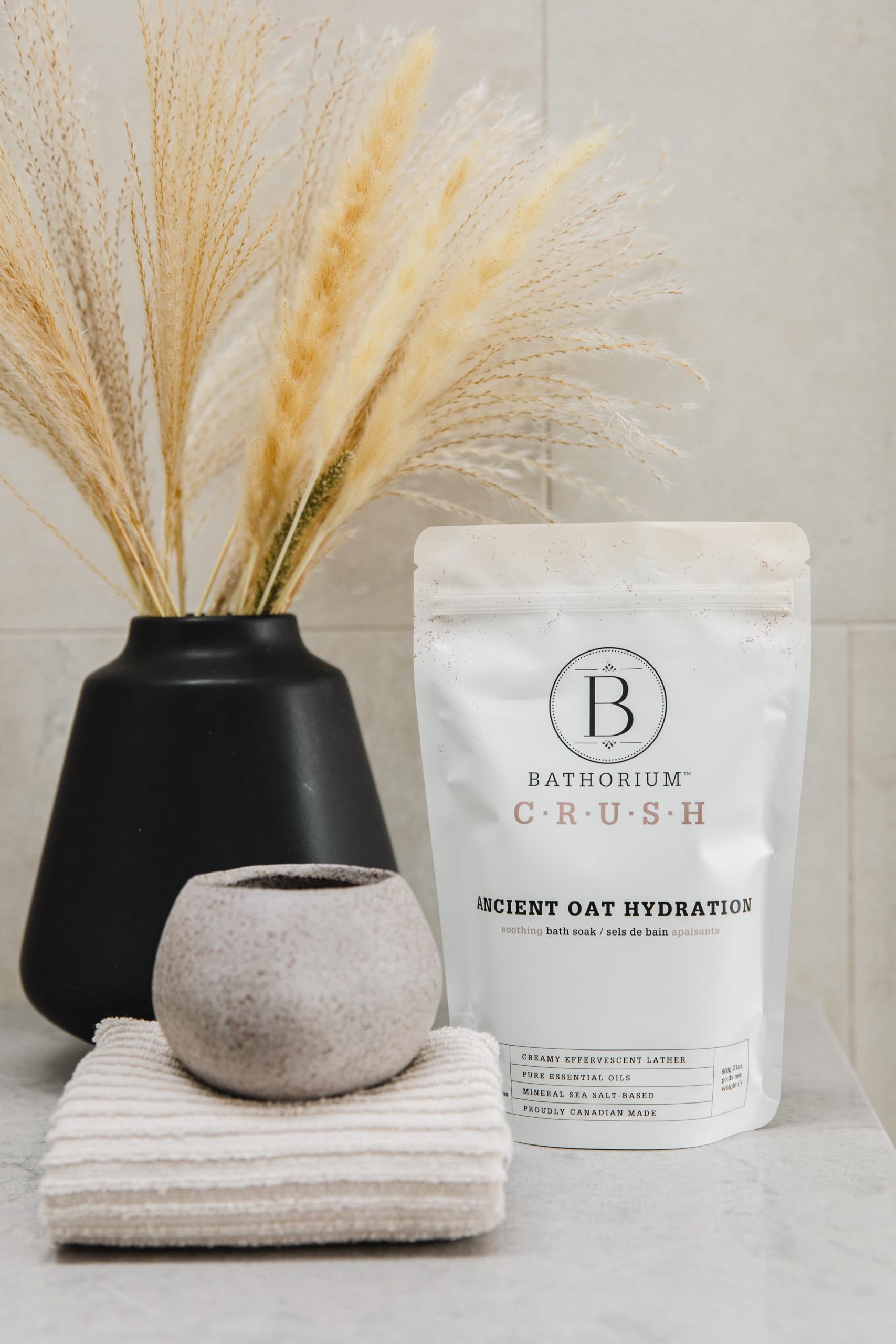 Bathorium Ancient Oat Hydration Crush Bath Soak, 21 oz