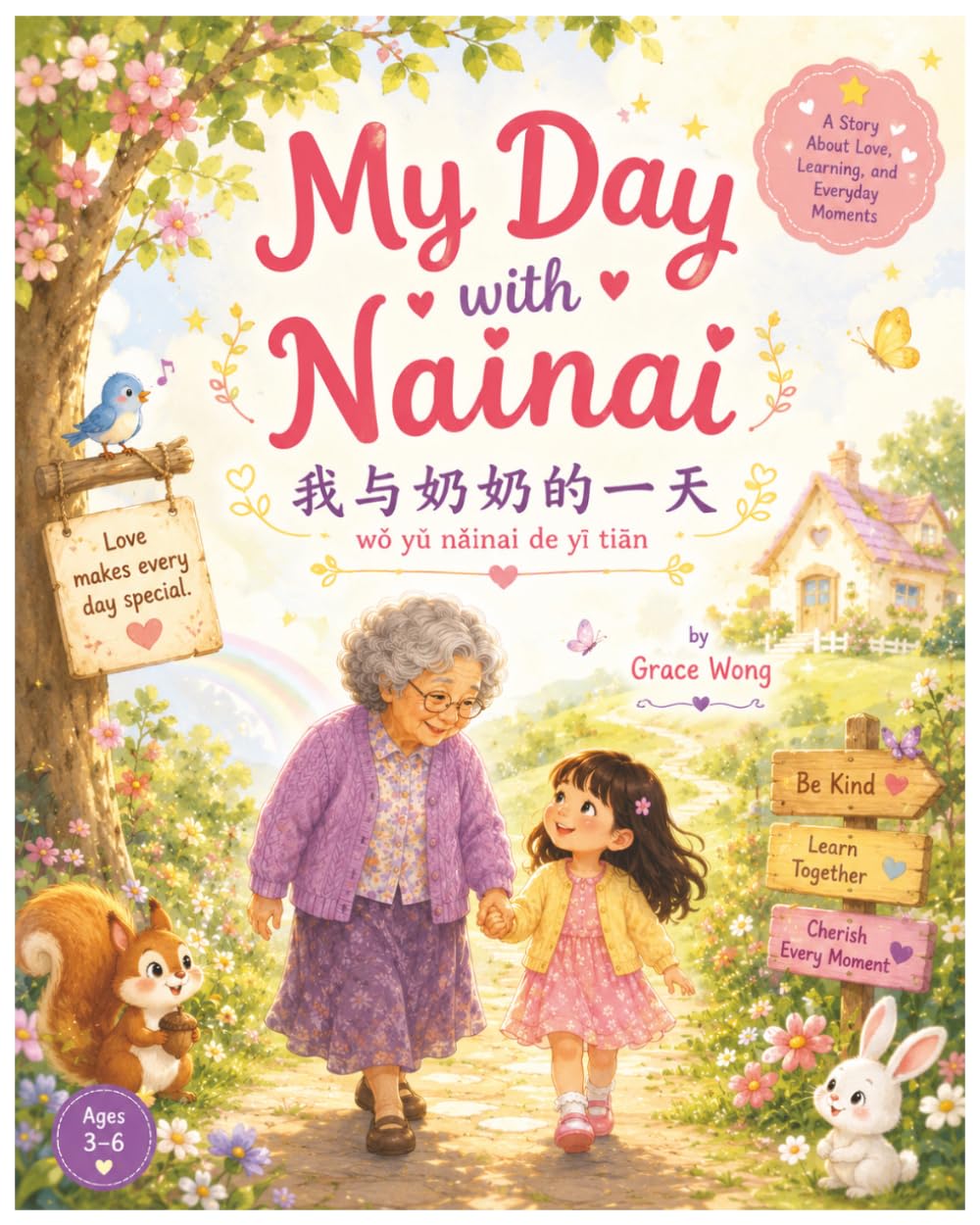 MY DAY WITH NAINAI: A Mandarin-English Picture Book {ENGLISH-CHINESE , PINYIN|BILINGUAL KID'S BOOK}