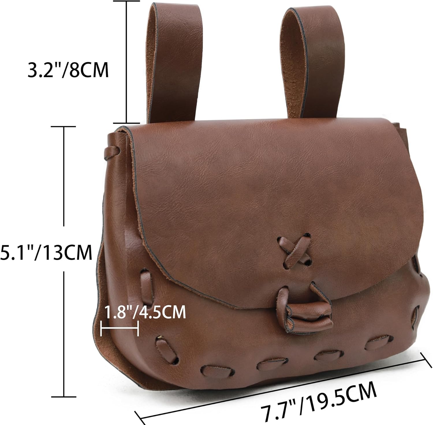 PROCOS Medieval Waist Pack Vintage Belt Pouch Waist Bag LARP Renaissance Costume Accessories for Women Men - Image 5