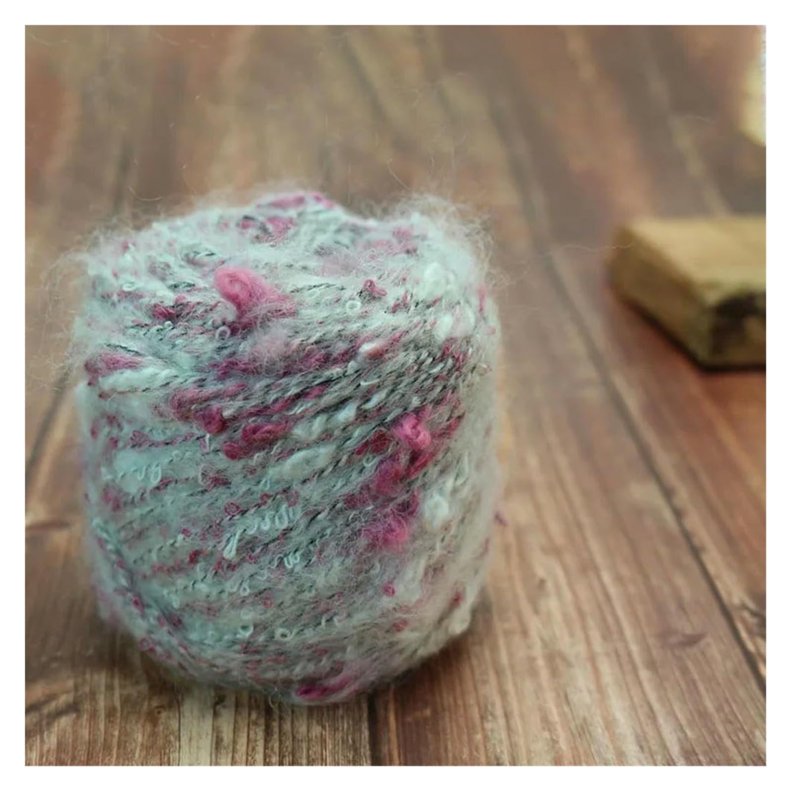 Hand Knitting Hilo， Hilo de Tejer orgánico Saludable, Hilo de Tejer a Mano, Tejido de Ganchillo, Lana Fina de Mohair, Tinte Espacial único y Elegante, 250g(2)