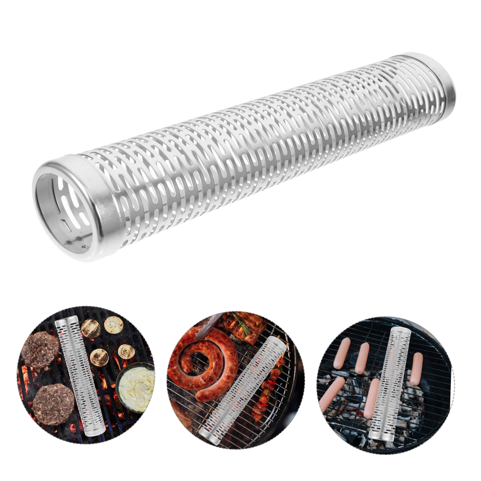 HANABASS 5pezzi Affumicatore Inossidabile Strumento Per Grigliate Accessorio Bbq Resistente e Riutilizzabile Per All e