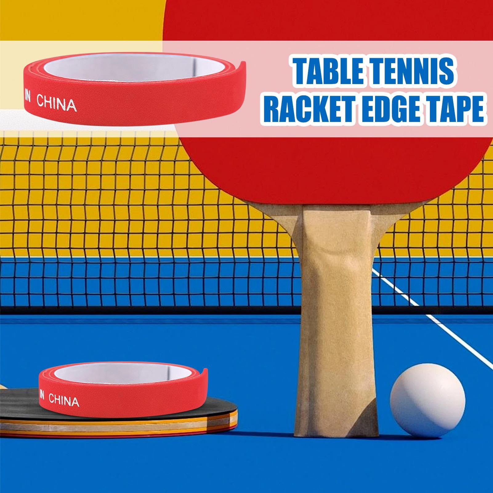 Cinta Protectora para Bordes De Paletas De Tenis De Mesa | 10 Unidades De Cinta Adhesiva para Paletas De Tenis De Mesa - Accesorios Deportivos para Entrenamiento, Competiciones y Uso en