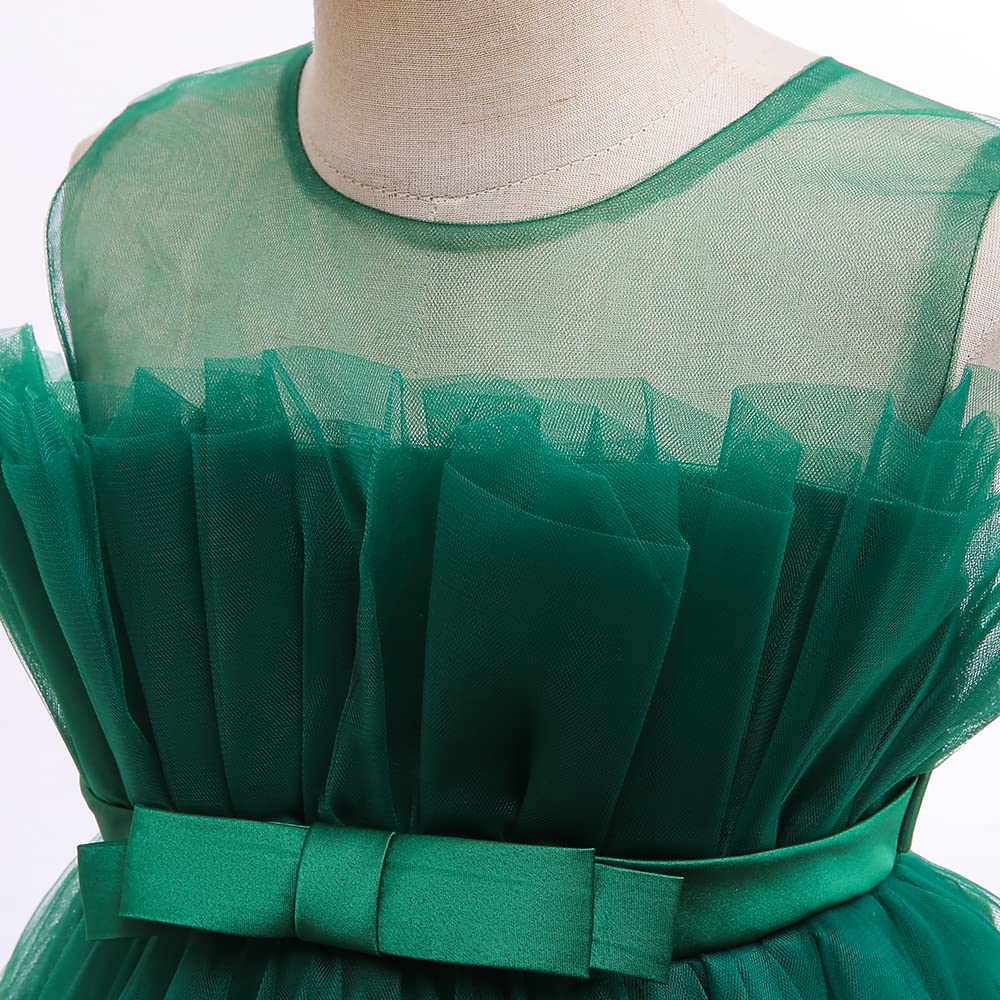 6M-9T Säugling Baby Mädchen Rüschen Ballkleid Party Festzug Spitzenkleider