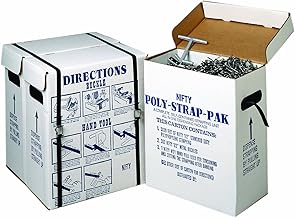 Nifty Products SPSPKIT 252 Piece Polypropylene Portable Strapping Kit, 3000' Length x 1/2" Width Coil, Black