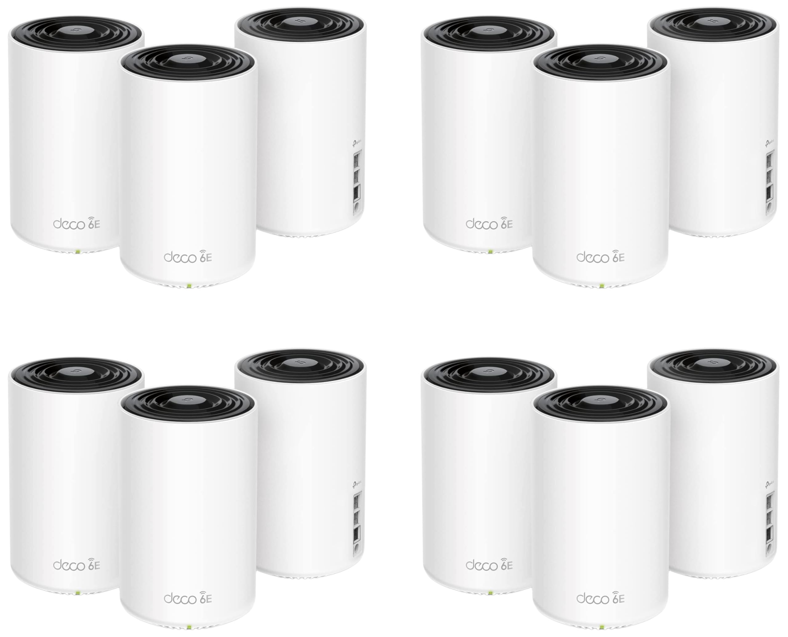 TP-Link Deco XE75 Pro AXE5400 Tri-Band WiFi 6E Mesh System - 2.5G WAN/LAN Port,Covers up to 7200 Sq.Ft,Replaces WiFi Router and Extender,AI-Driven Mesh,6GHz Band,(Pack of 12)
