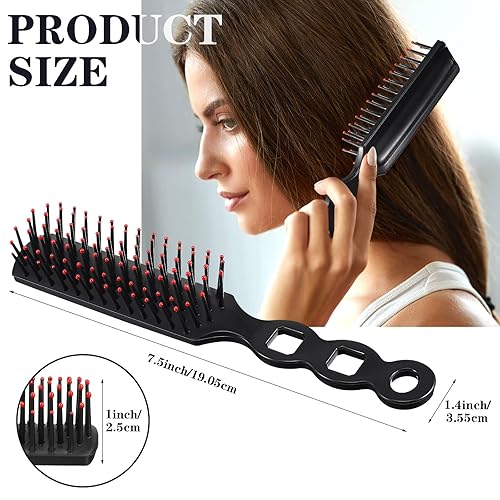 Miniatura 2 de Yetene Paquete de 100 cepillos de cabello para personas sin hogar envueltos individualmente para cabello rizado, adecuado para refugio sin hogar,