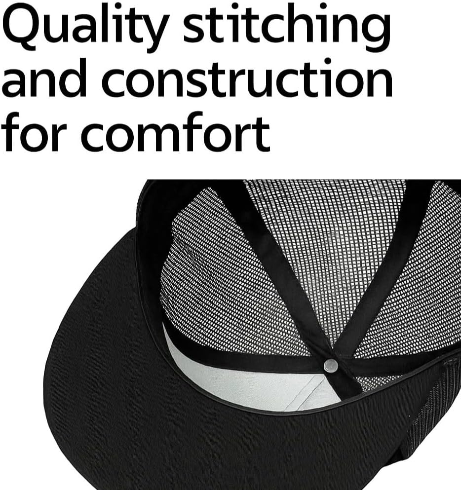 The Cledus - Palm Classic 6006 Snapback Trucker Baseball Hat - Stylish Cap for Everyday Wear - Embroidered Logo (Black) - Image 4