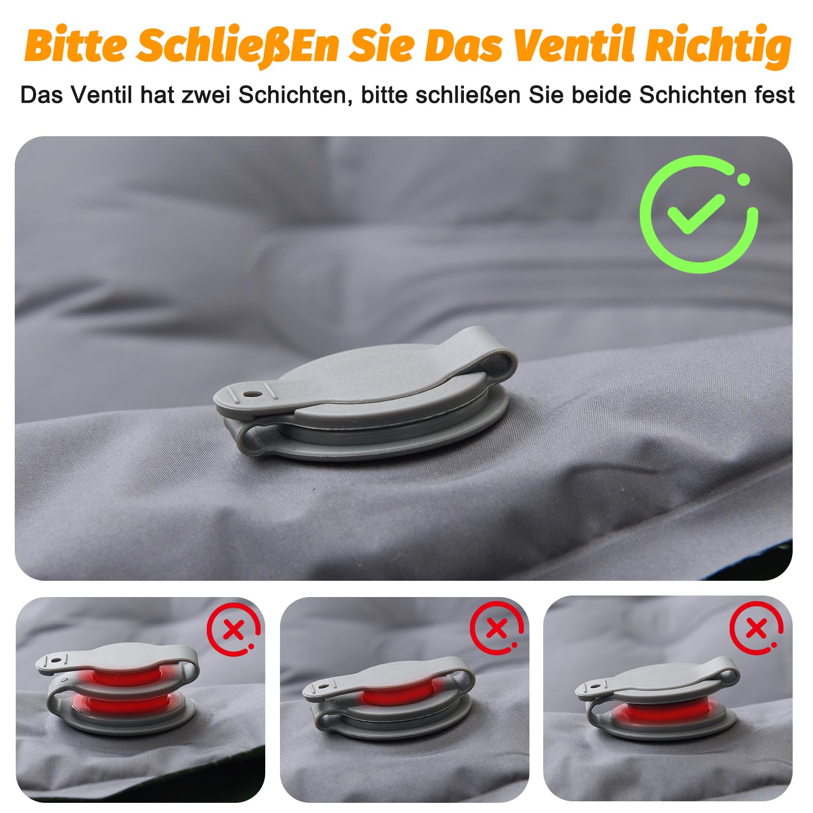 SWTMERRY Hochwertige Aufblasbare Isomatte – 12 cm verdickte Schlafmatte mit Fußpumpe & Kissen, wasserdicht leicht platzsparend Luftmatratze für Outdoor Camping, Wandern, Strand, Reise, Zelt