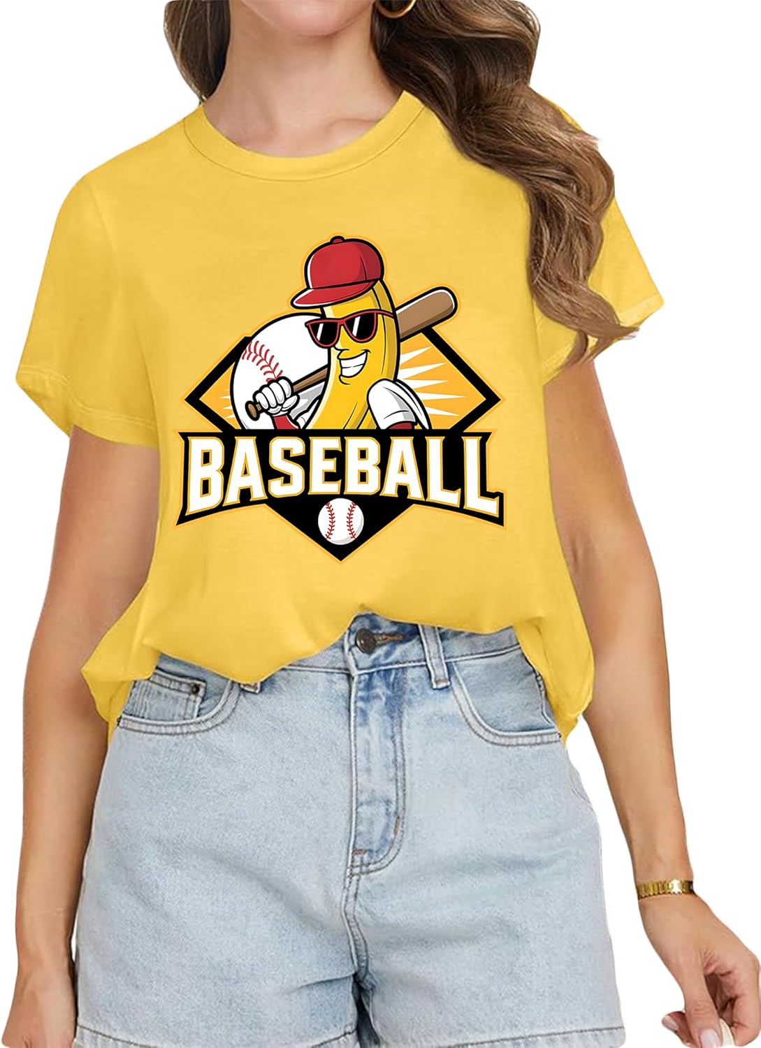 Womens Baseball Shirt Game Day Shirts Baseball Team Shirt Funny Fan Short Sleeve Tee - Image 2