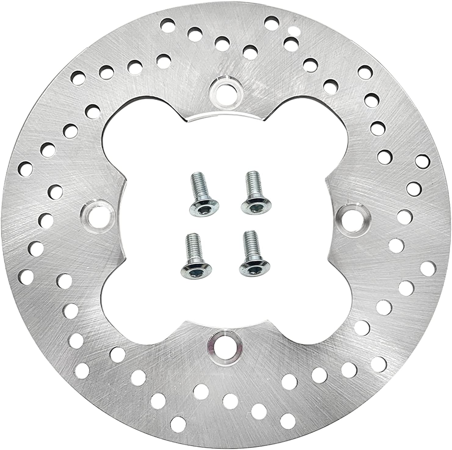 M MATI Rear Brake Disc Rotor with Stud Bolt for Honda TRX400 TRX400EX Sportrax 1999-2008 TRX400X 2009 2012-2014 43251-HN1-003 90105-MK5-000
