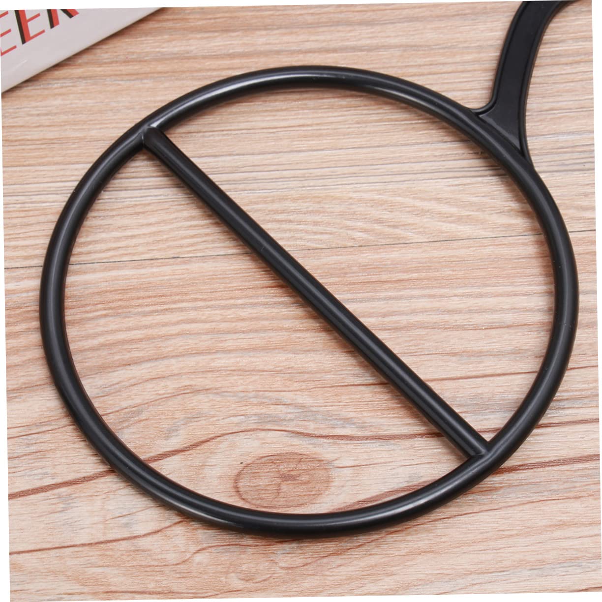 OFFSCH 10PCS Circle Shape Coat Hanger Multifunctional Belt Scarf Tie Organizer Black Space Saving for Tidy Rooms Design for Lasting Use