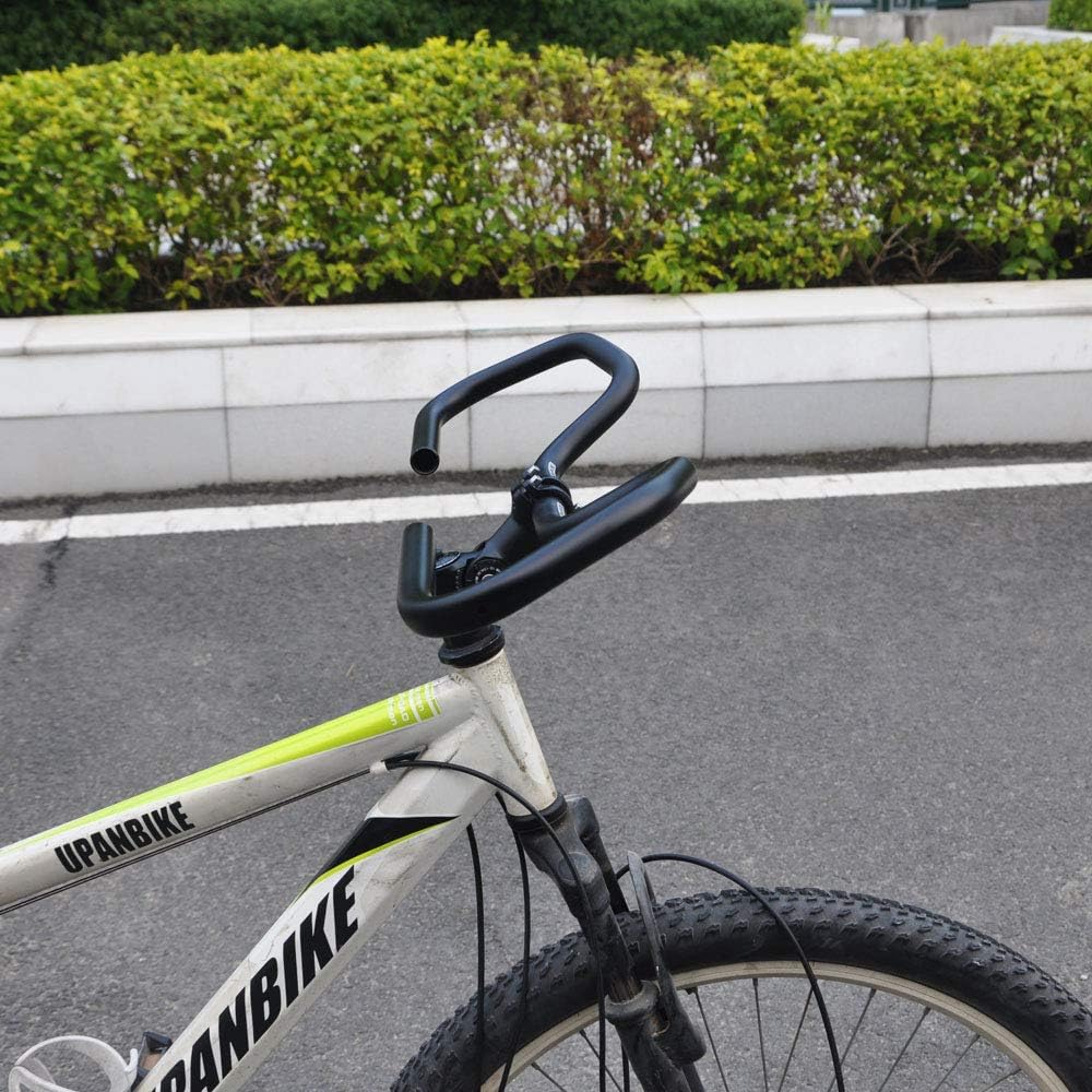 UPANBIKE Bicycle Butterfly Handlebar 25.4mm 31.8mm Cycling Handlebar with Sponge Grips Bike Rest Bar For MTB,Road Bike, Mountain Bike(φ25.4mm)