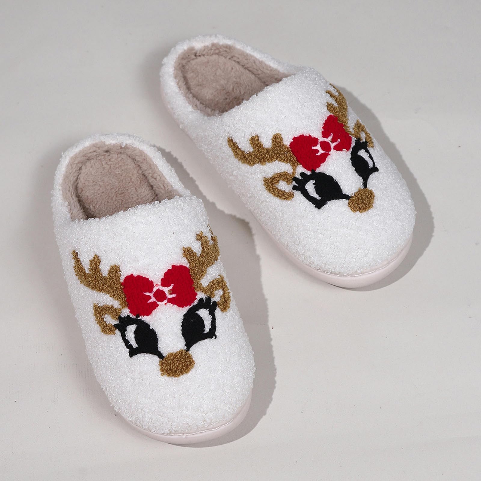 Pantofole Casa Simpatiche Pannelli di Cotone per Uomini per Uomini E Donne Coppie Calde Pantofole di Cotone Caldo-bianco-38-39