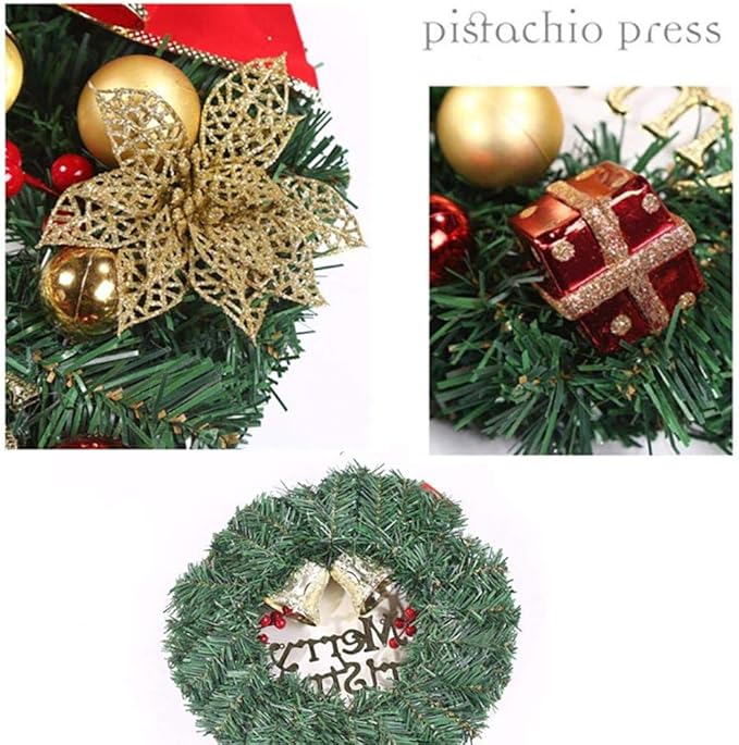 Amazon De Verloco Weihnachts Girlande Kunstlicher Kranz Turkranz Girlande Dekokranz Wandkranz Kranze Weihnachtskranz Hangend Weihnachtsdekoration Fur Tur Outdoor Weihnachts Parties Feste 30cm Mit 1 Geschenk