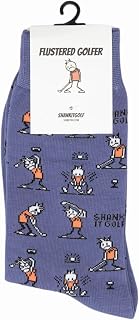 SHANKITGOLF Golf Socks Funny Golf Gift Flustered Golfer Funny Gift For Men One Size Fits Most Size 9-13